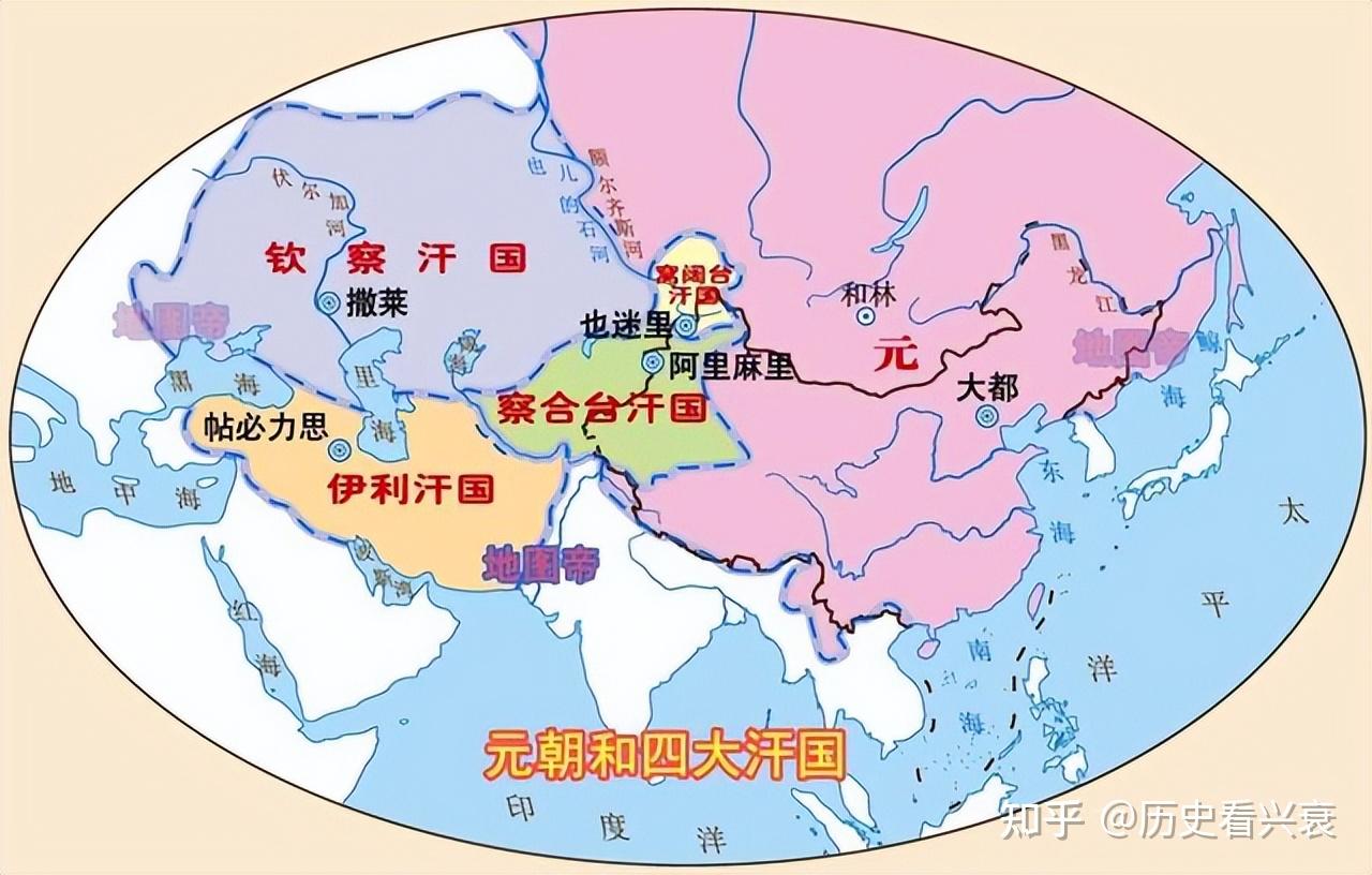 从成吉思汗到元朝期间,中国版图有何变化? - 知乎