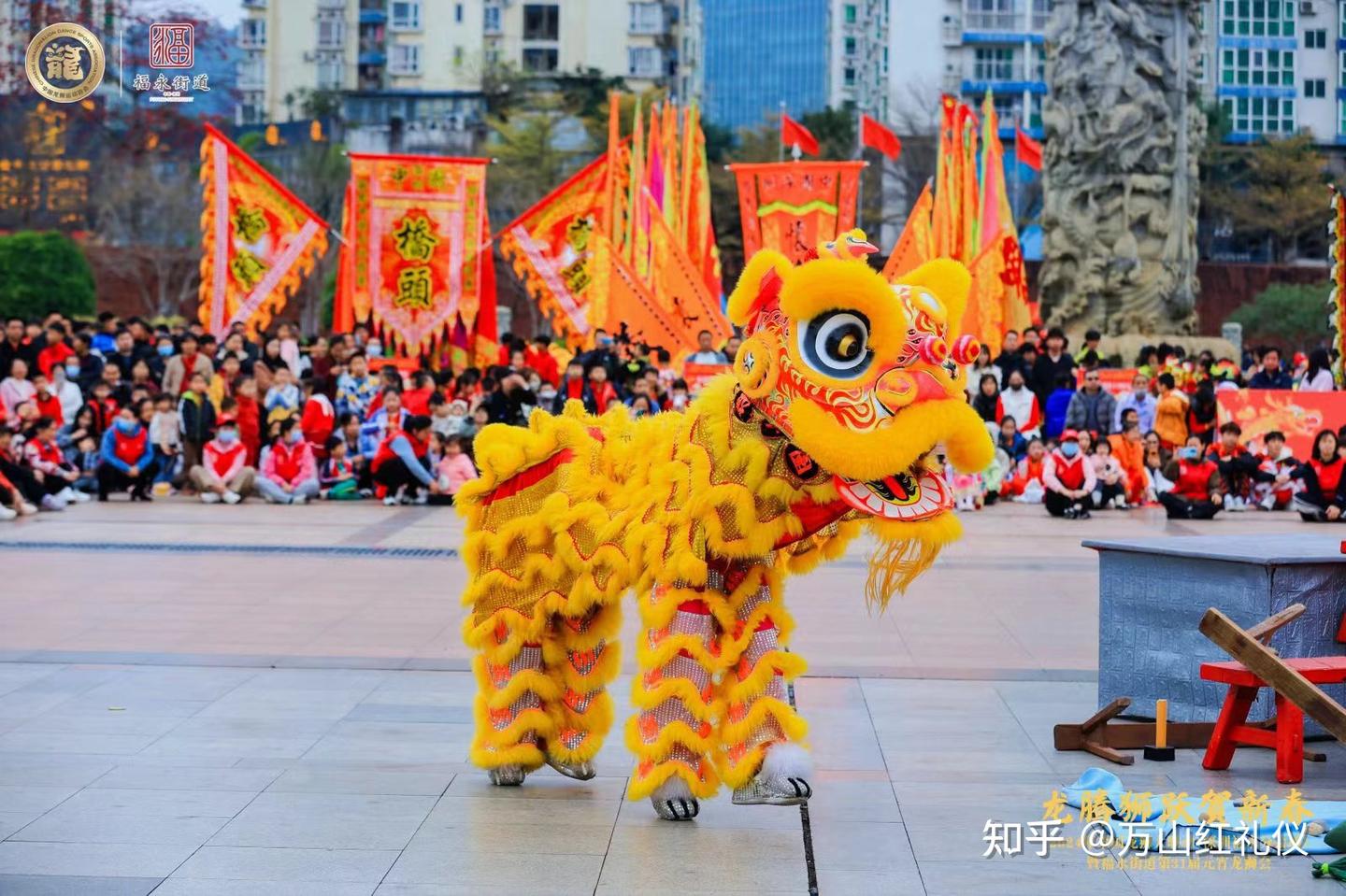 在开业舞狮表演中点睛采青有什么寓意 - 知乎