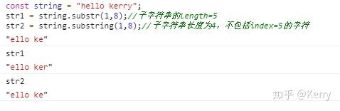 JS中的substr和substring的区别 - 知乎