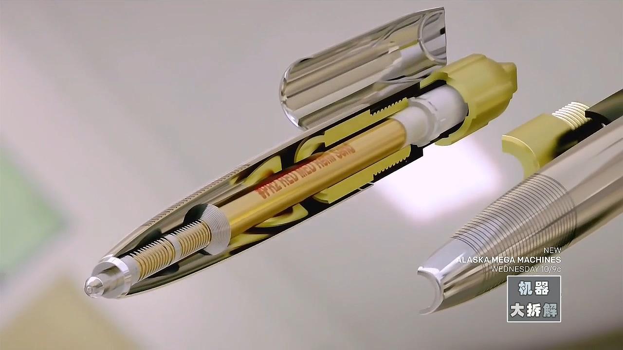 3d全方位拆解圆珠笔工作学习必备小物究竟是怎样的巧妙结构