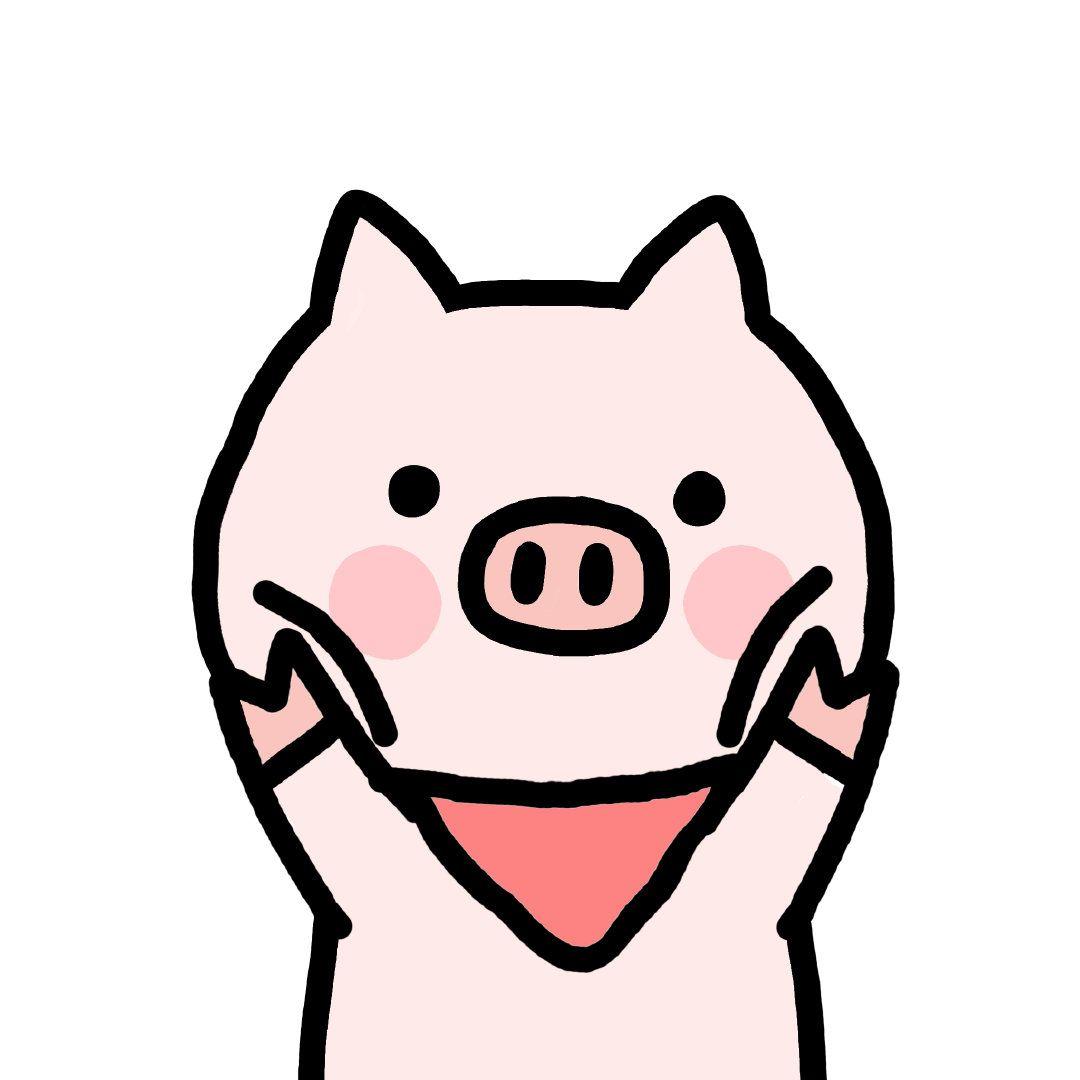 请问大家有这样的猪猪头像么无水印