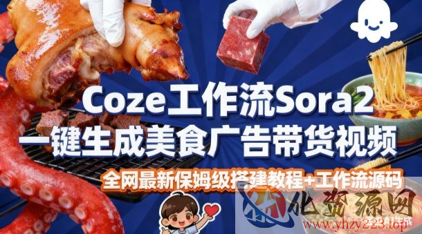 coze扣子智能体sora2一键生成美食广告高端视频工作流保姆级拆解教程，无需剪辑，无需拍摄