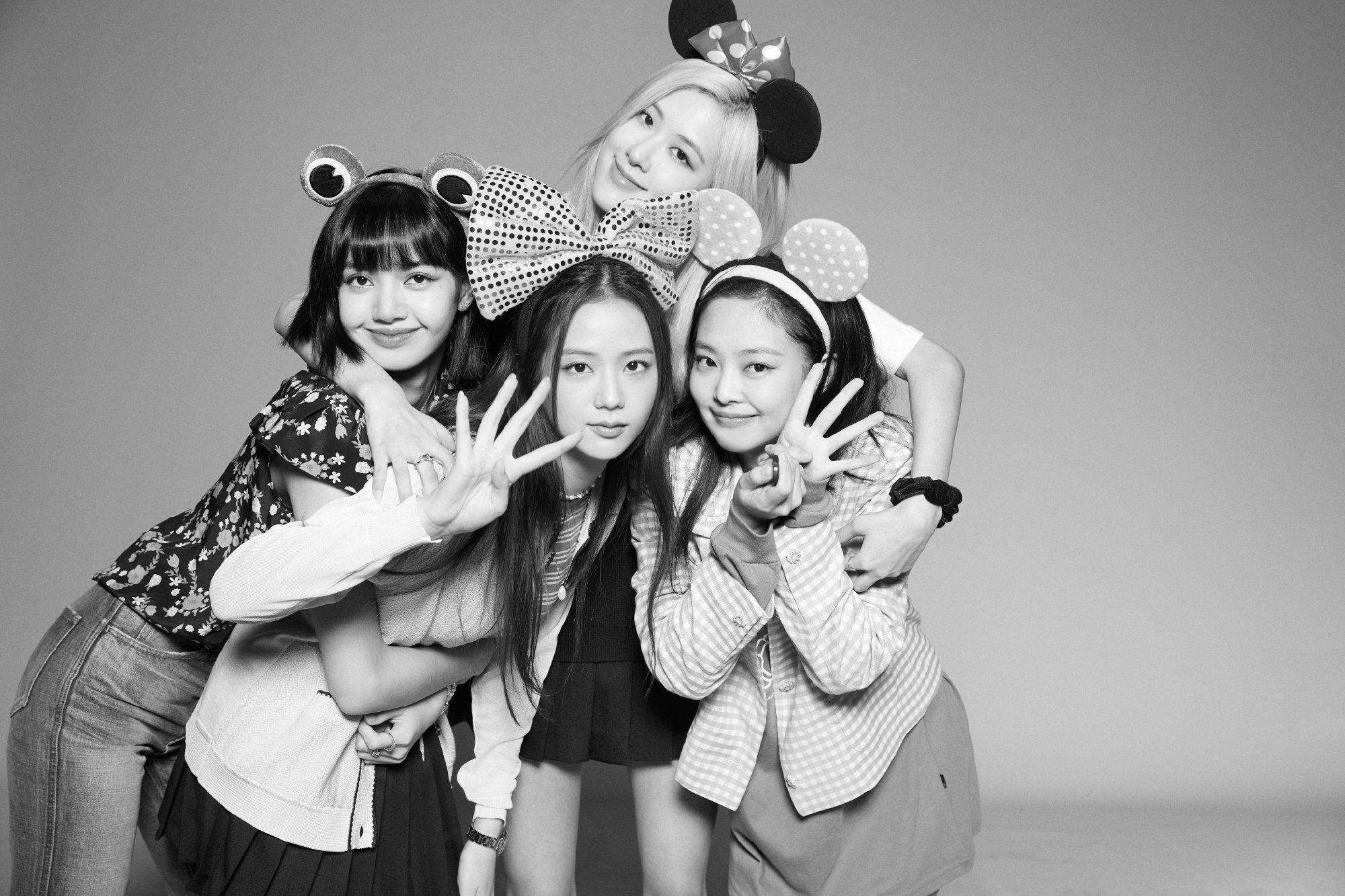 有没有blackpink四人的黑白头像单人组合都可求无水印