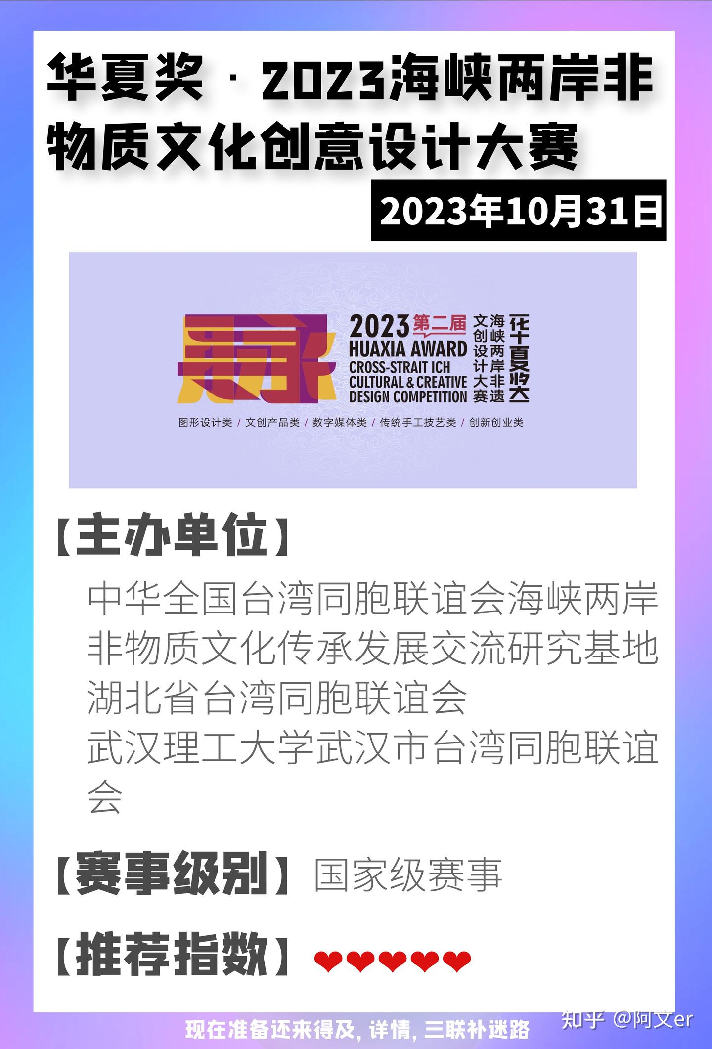 快!时隔一年加综测、好拿奖的华夏奖又来了 - 知乎