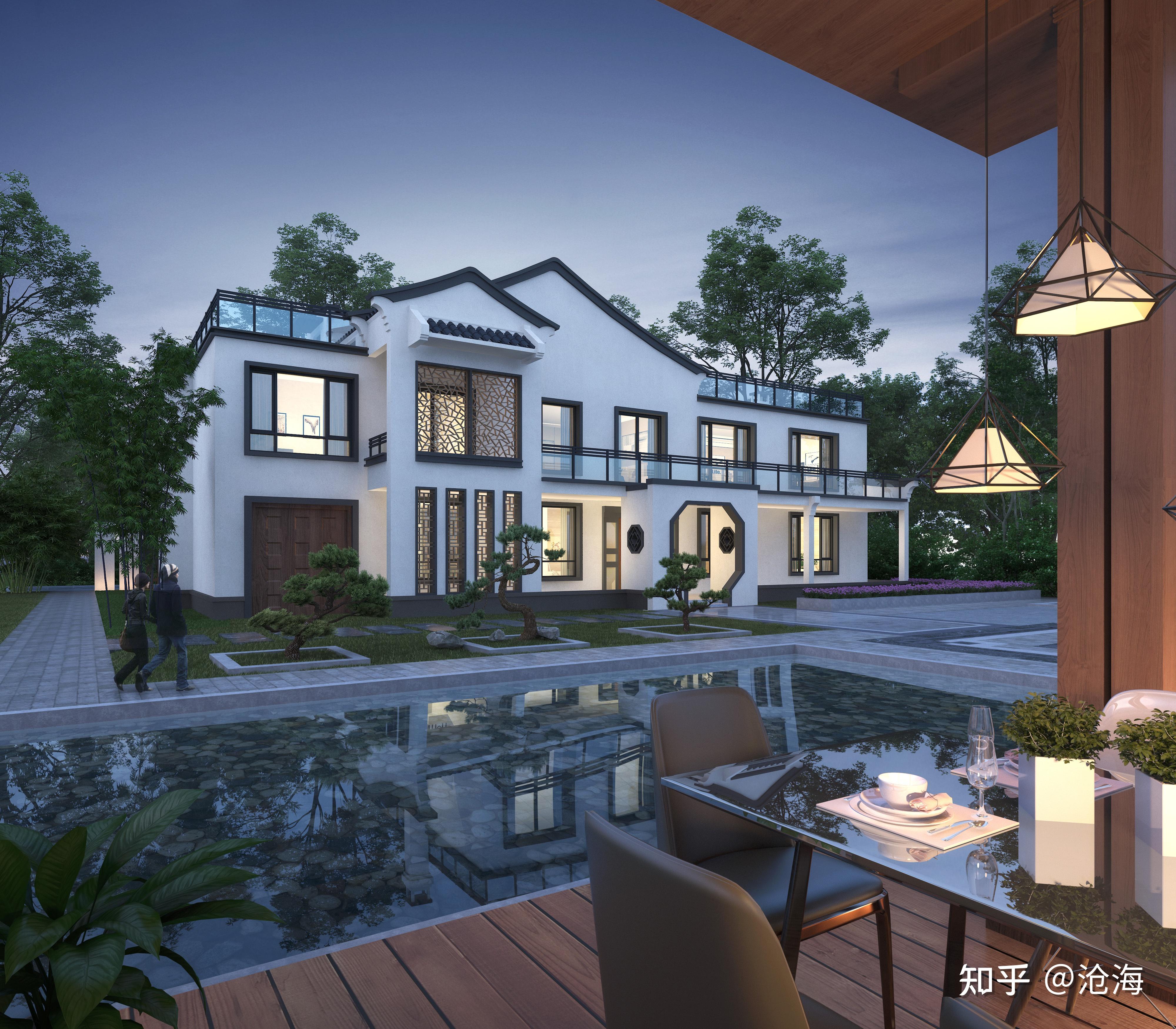 想在农村建一栋乡墅,宅基地160平,目前看中的是新中式和新徽派,有什么