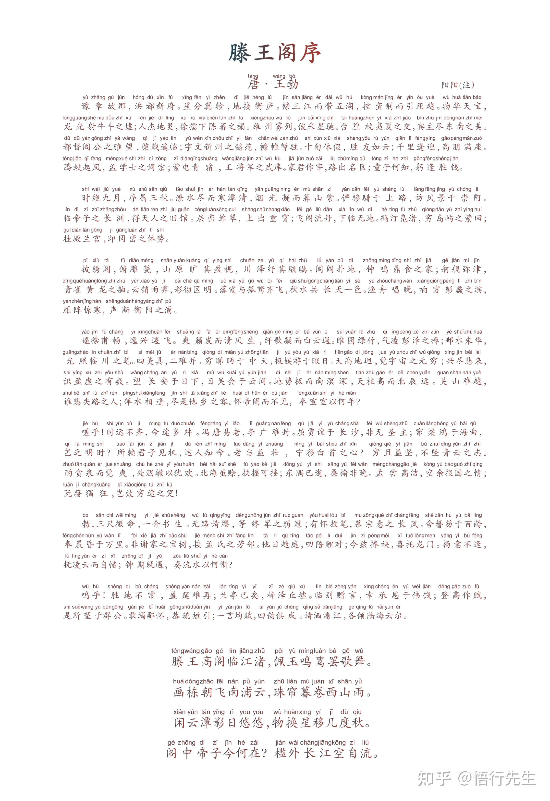 《滕王阁序》在古文中处于什么水平? - 知乎