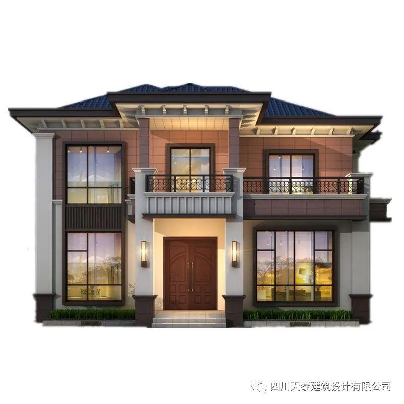遂宁安居两层新中式乡村别墅建房图纸,农村小洋房设计图,建房图 - 知乎