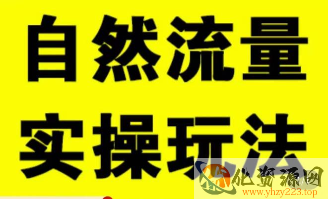 拼多多自然流量天花板，拼多多自然流的实操玩法，自然流量是怎么来的，如何开车带来自然流等知识