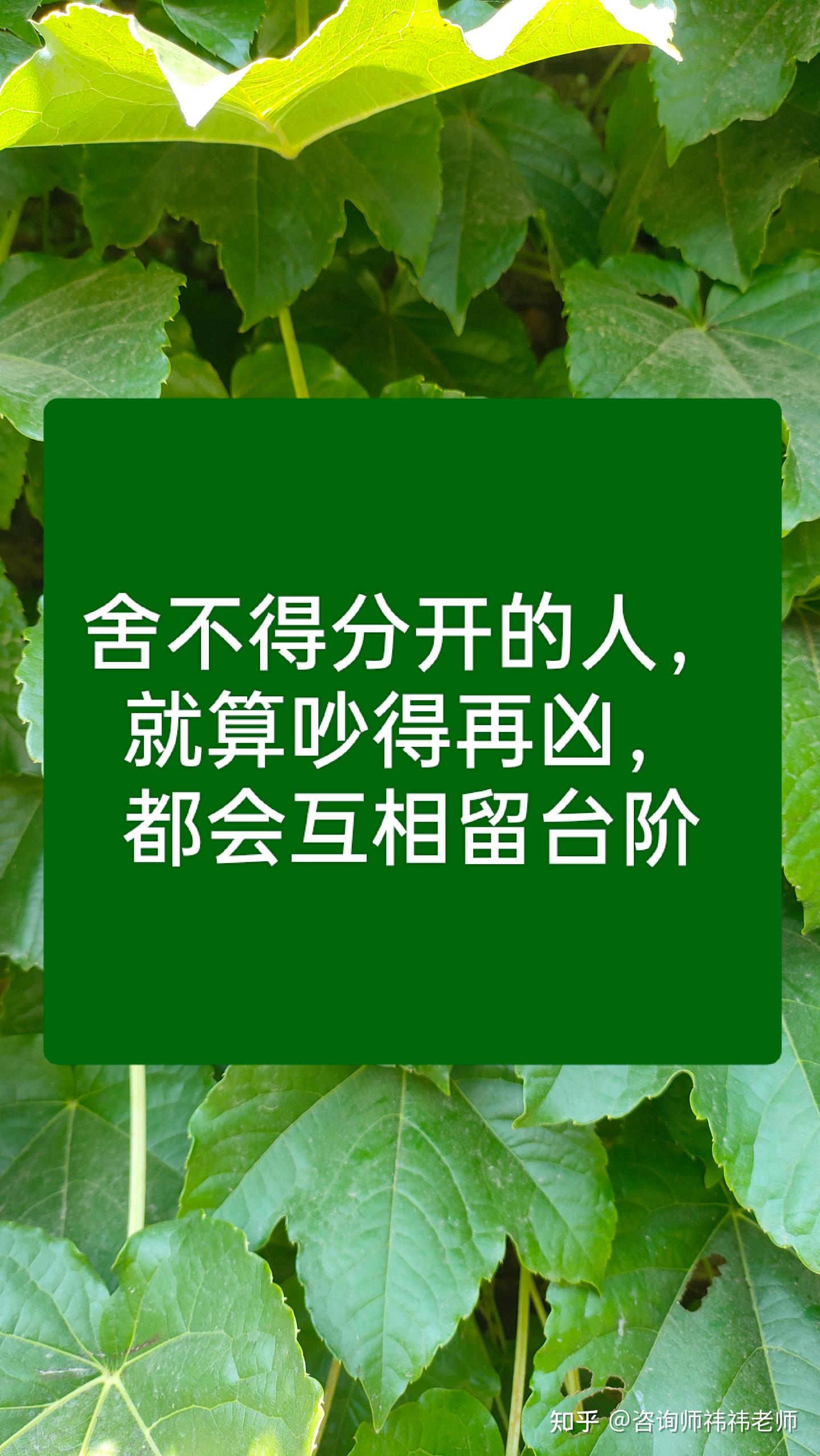 舍不得分开的人，就算吵的再凶，也会给对方留台阶 - 知乎