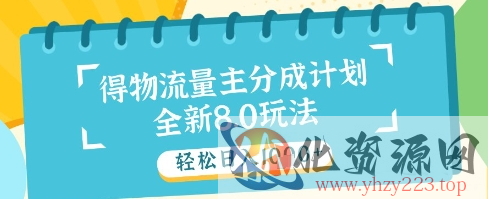 最新得物流量主分成计划，独家原创玩法，轻松日入1k+【揭秘】