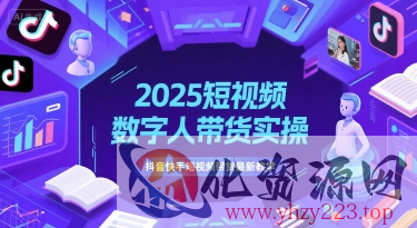 2025短视频数字人带货实操，抖音快手短视频带货最新教学