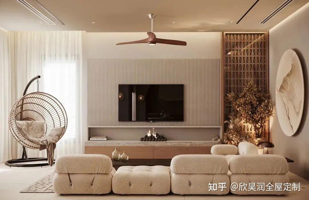 53个瞬间提升客厅档次的电视背景墙案例 - 知乎