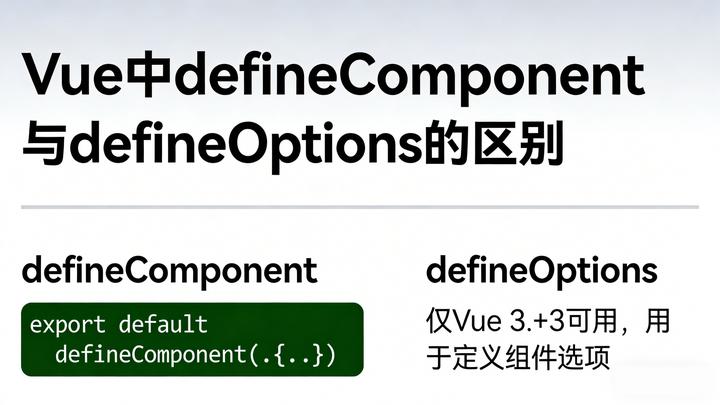 Vue3 defineComponent vs defineOptions 区别？script setup 实战用法 - 知乎