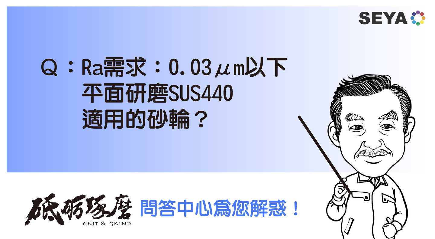 砥砺琢磨问答中心Q16:请问如何挑选SUS440镜面研磨砂轮？