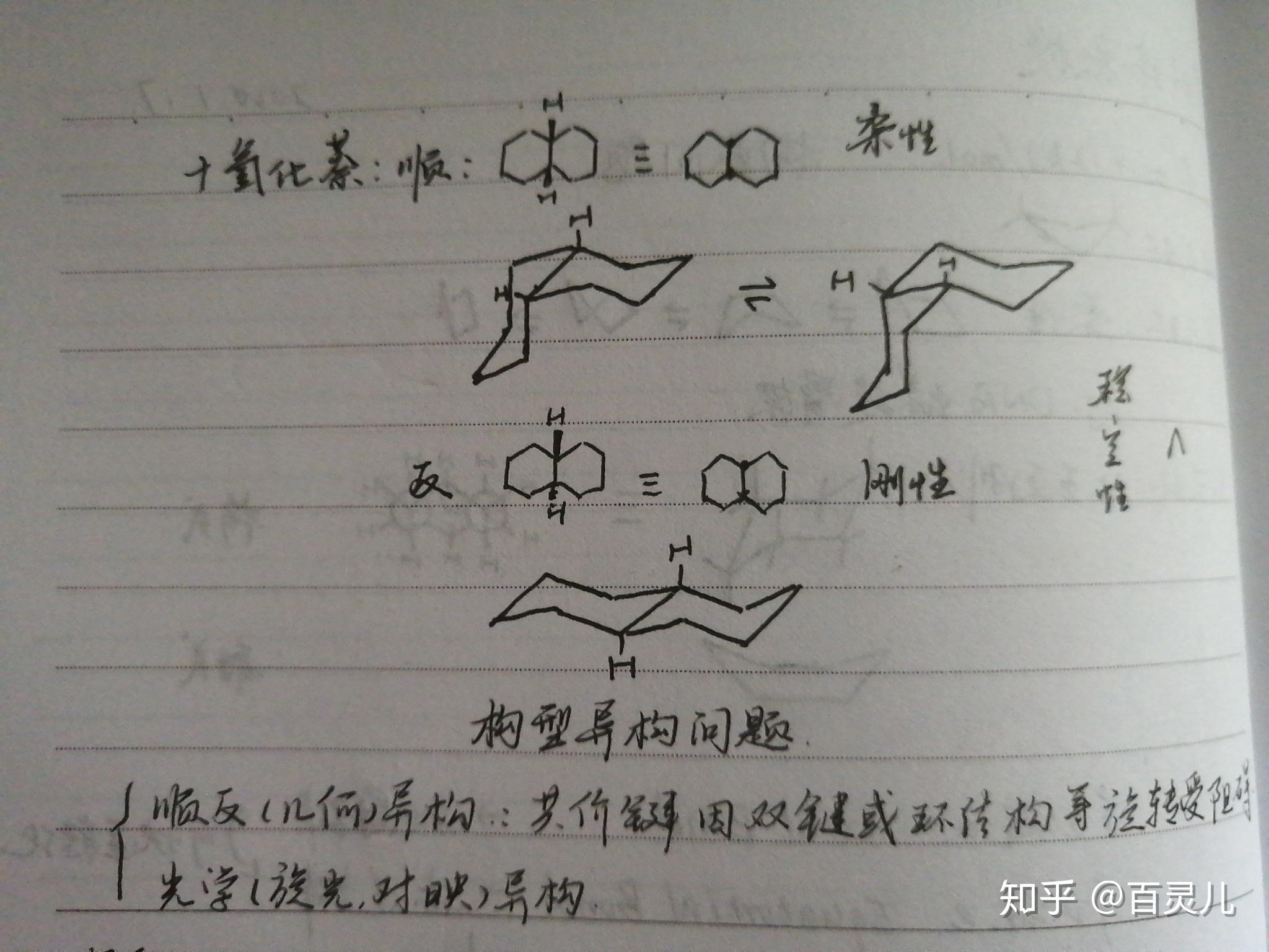 如何根據有環己烷衍生物的平面圖畫出椅式構象