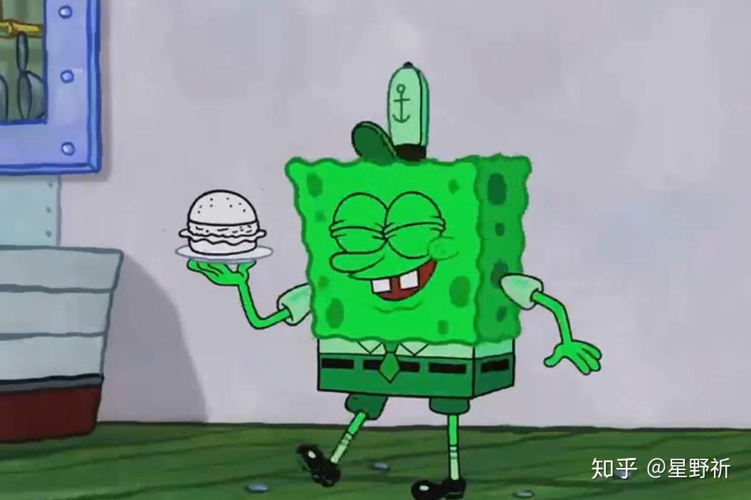 有没有绿色的海绵宝宝图片? - 知乎
