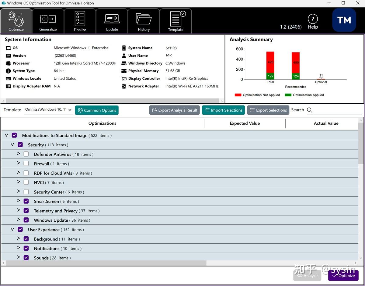 Omnissa Horizon Windows OS Optimization Tool 2412 - Windows 系统映像优化工具 - 知乎