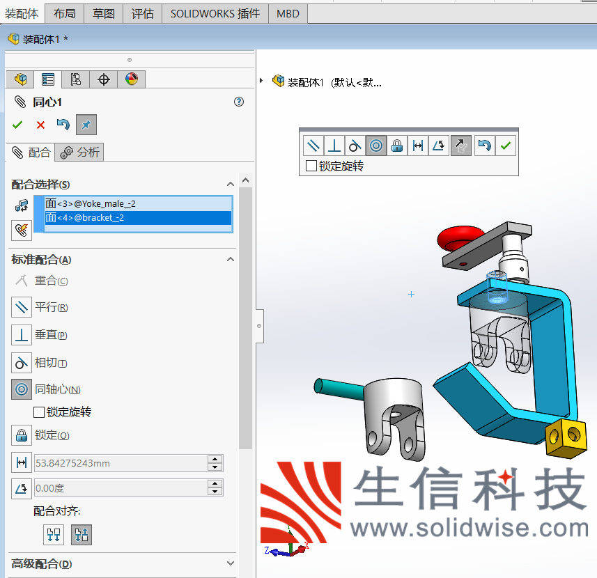 SolidWorks如何对零件进行装配 - 知乎