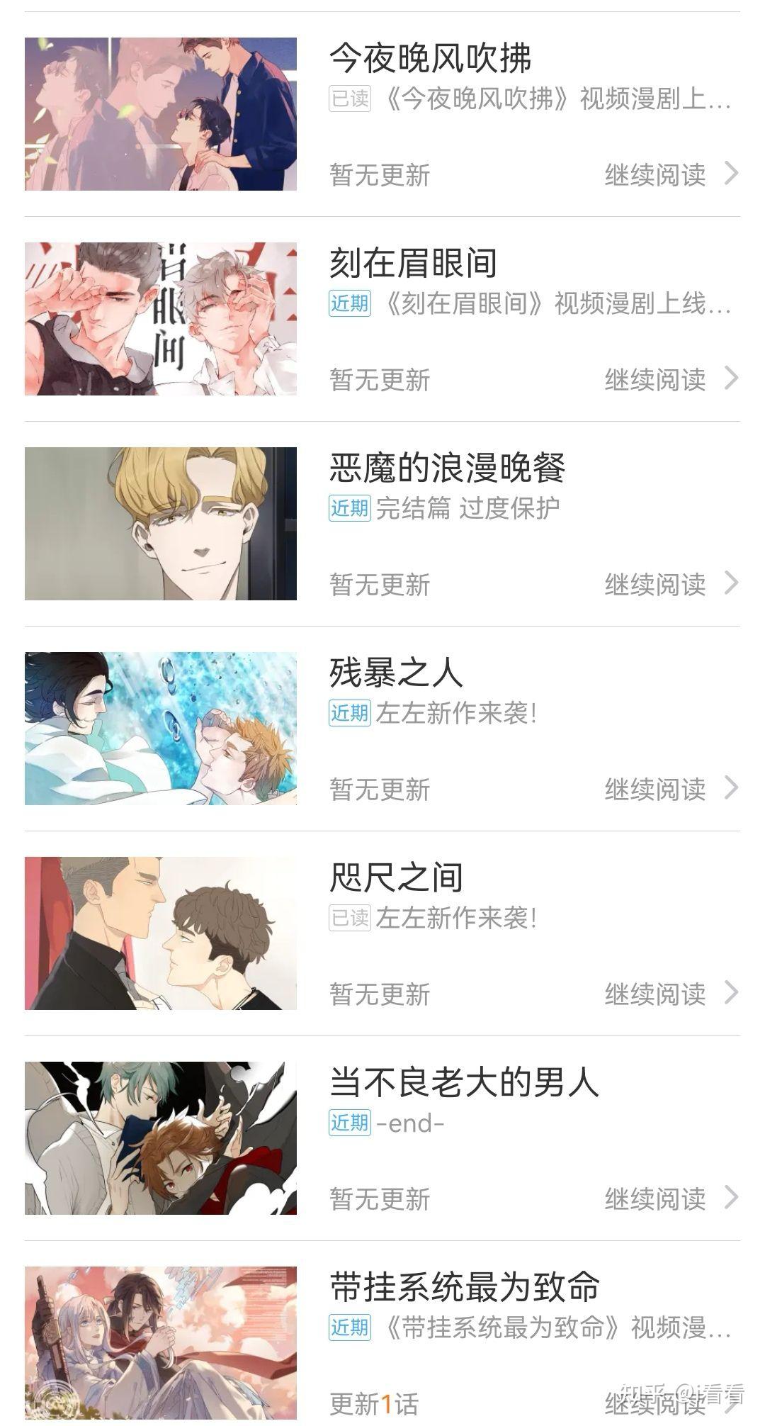 已完结BL耽美双男主漫画推荐 - 知乎