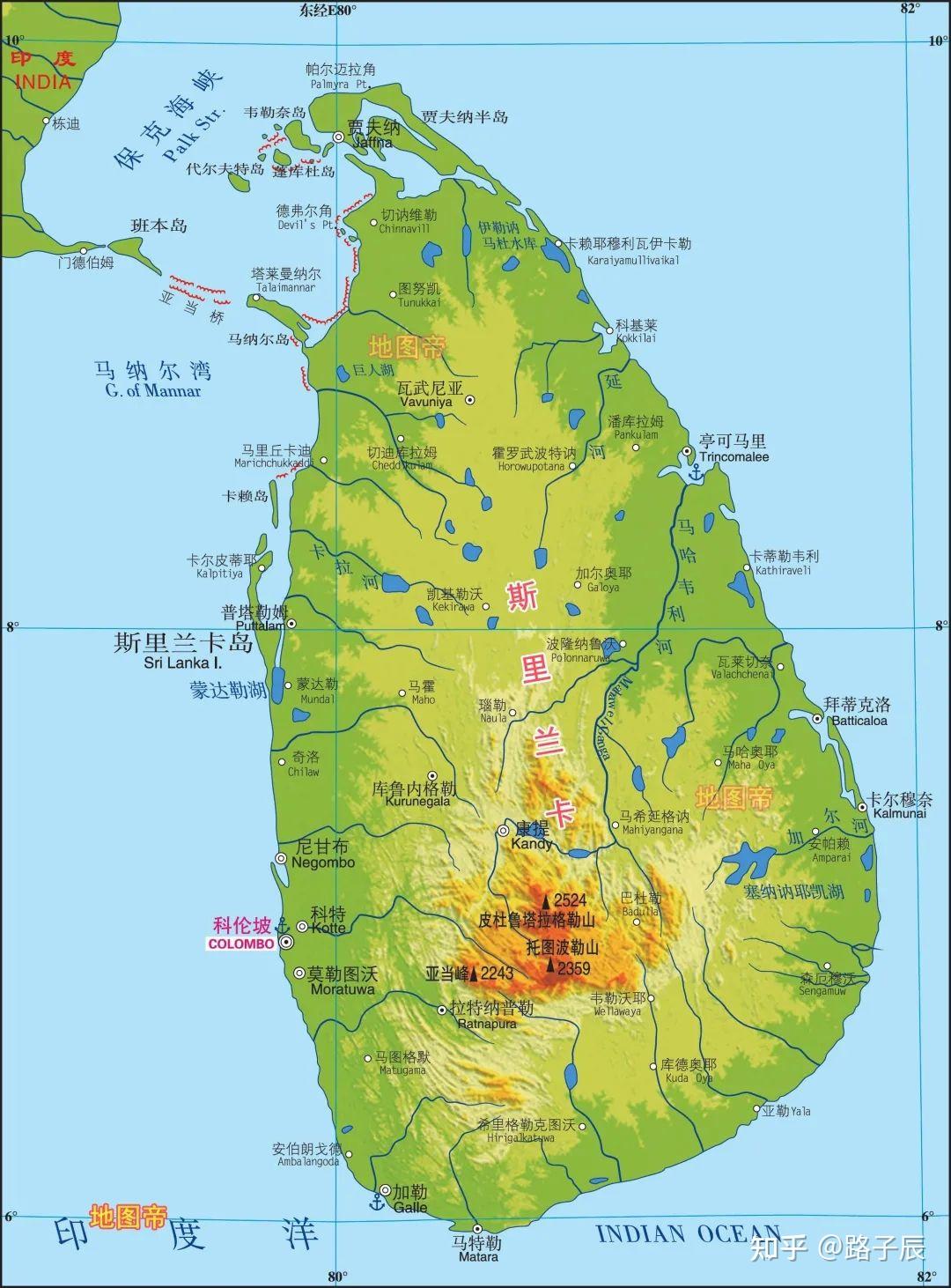斯里兰卡气候分布图图片