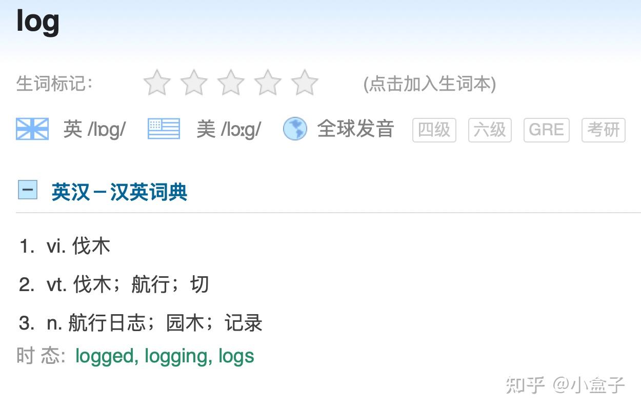 日志为什么叫
