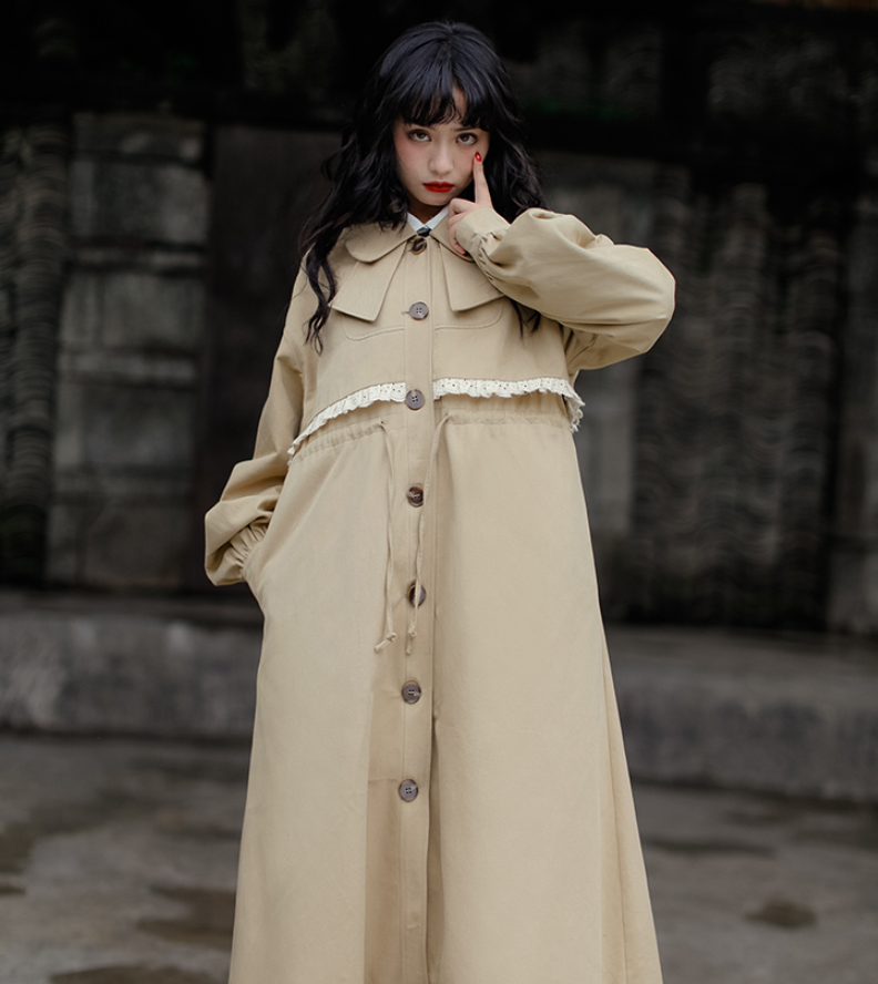 女生初秋怎么穿风衣好看