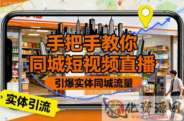 手把手教你同城短视频直播，引爆实体同城流量