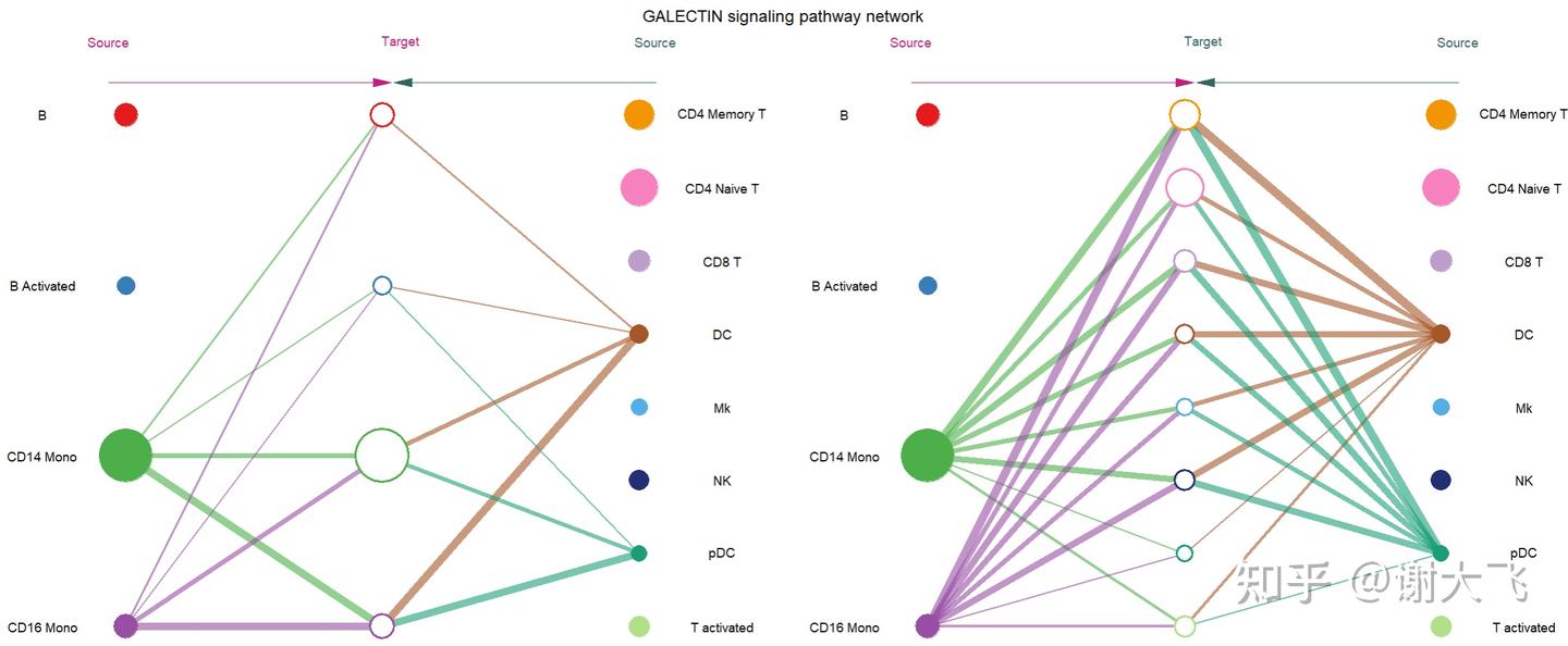cellcaht细胞通讯4-细胞间通信网络可视化之层次图 - 知乎