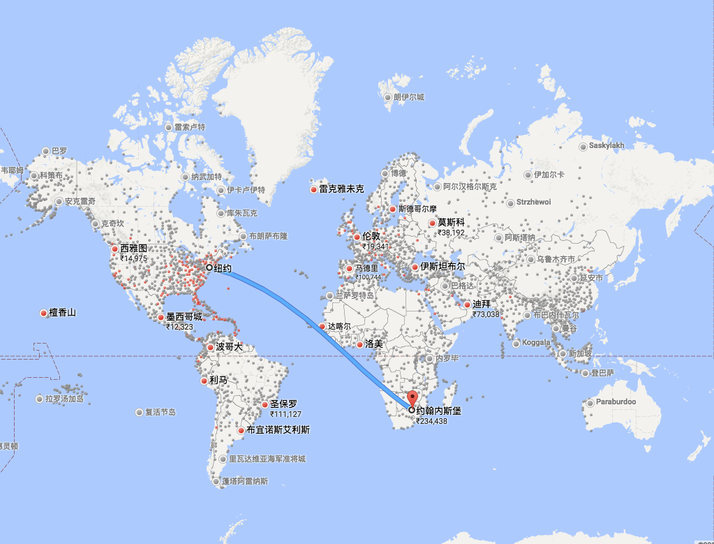 世界上距离最远的直飞航线TOP20，中美上榜了4条，飞过的你屁股还好吗？ - 知乎
