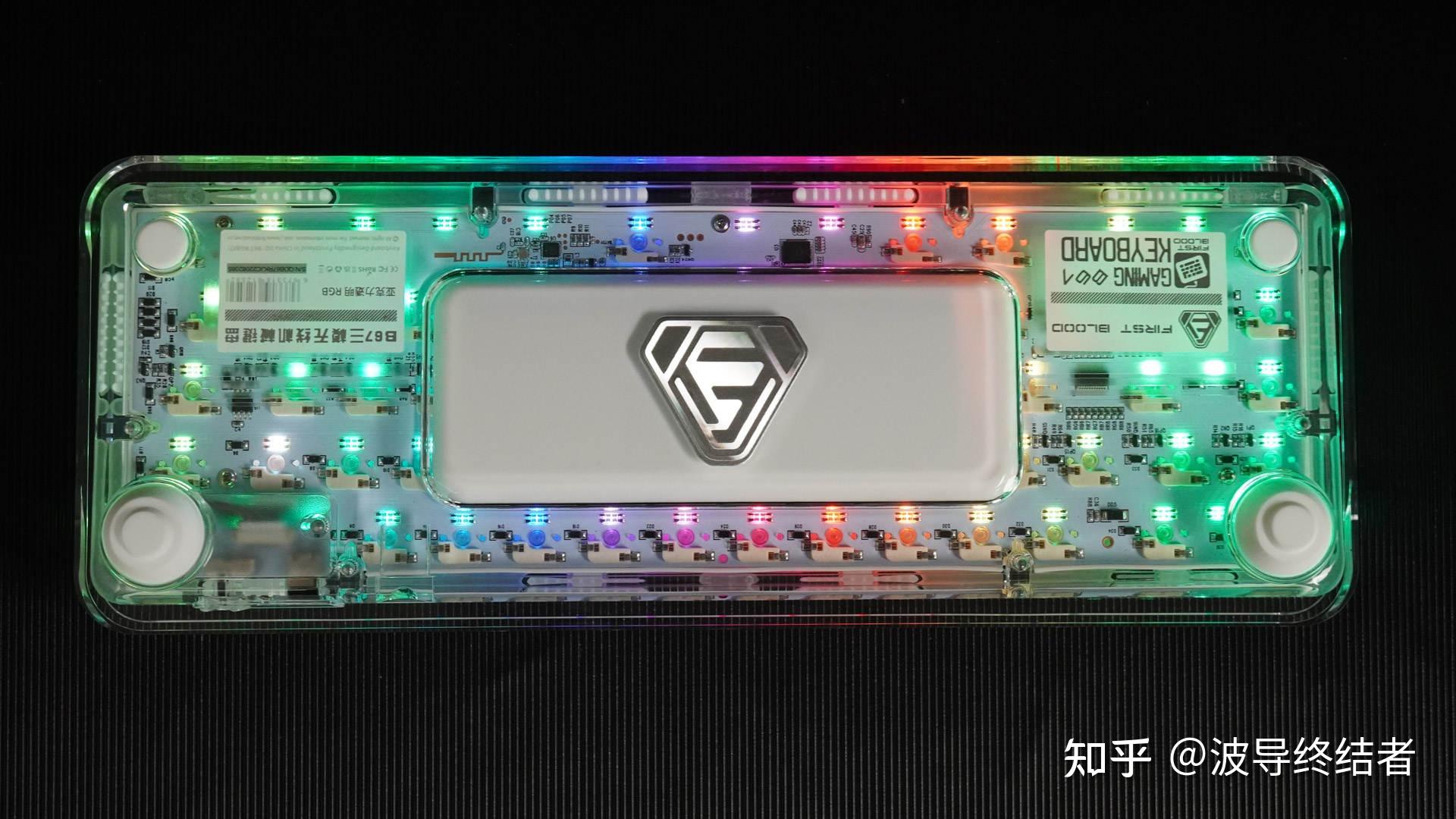 晶萤剔透的漂亮 - FIRST BLOOD B67三模机械键盘 - 知乎