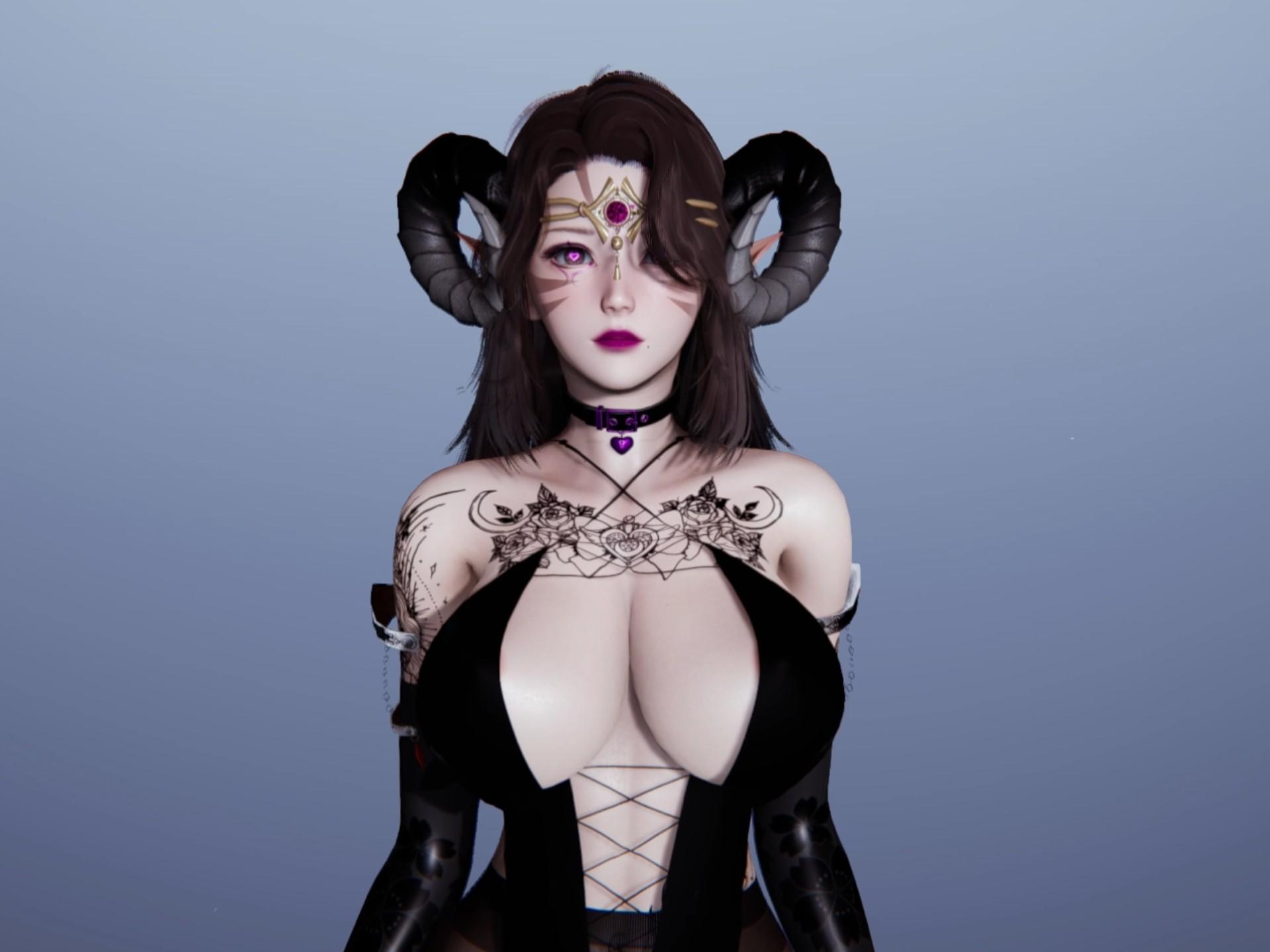 黑丝四美 凤嫣 人物捏脸展示