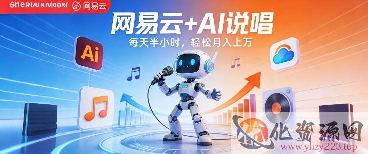 网易云+AI说唱，每天半小时，AI内容创作+流量变现，轻松月入1W