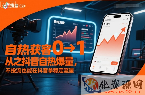 自热获客从0到1之抖音自热爆量，不投流也能在抖音拿稳定流量