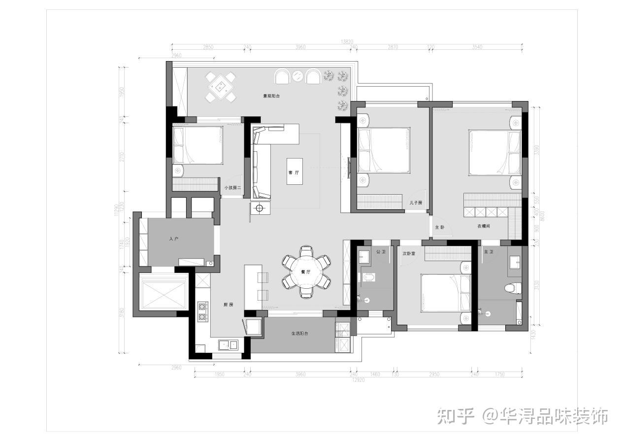 150平现代轻奢风，冷色调搭配开放式布局，新家敞亮大方 - 知乎