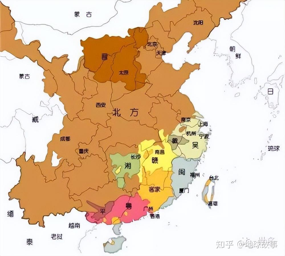 为什么六南汉语方言疆域和南朝陈国疆域完全吻合？ - 知乎