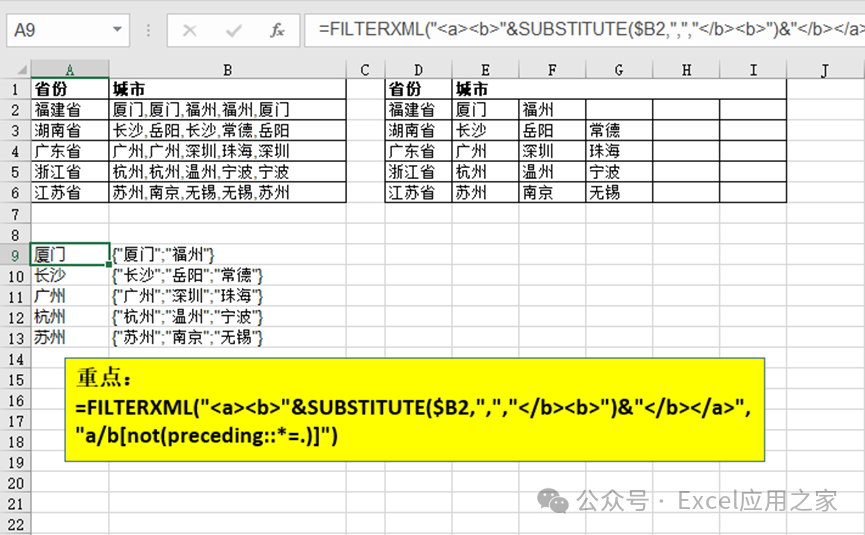 单元格内文本去重，FILTERXML函数有很多酷炫方法，这篇绝对有实力进入你的收藏夹！ - 知乎