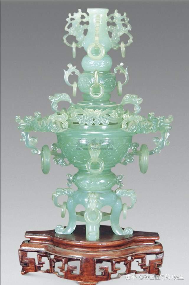 中国美術 中国古玩 岫玉 玉製 砡製 緑石 砡精密細工造