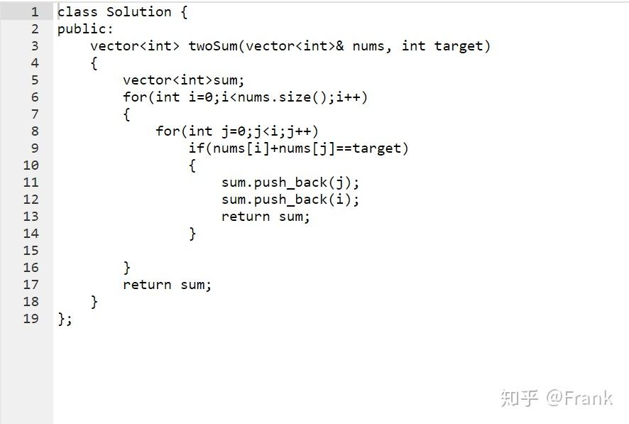 第一次使用LeetCode——TWO SUM(C++解决） - 知乎