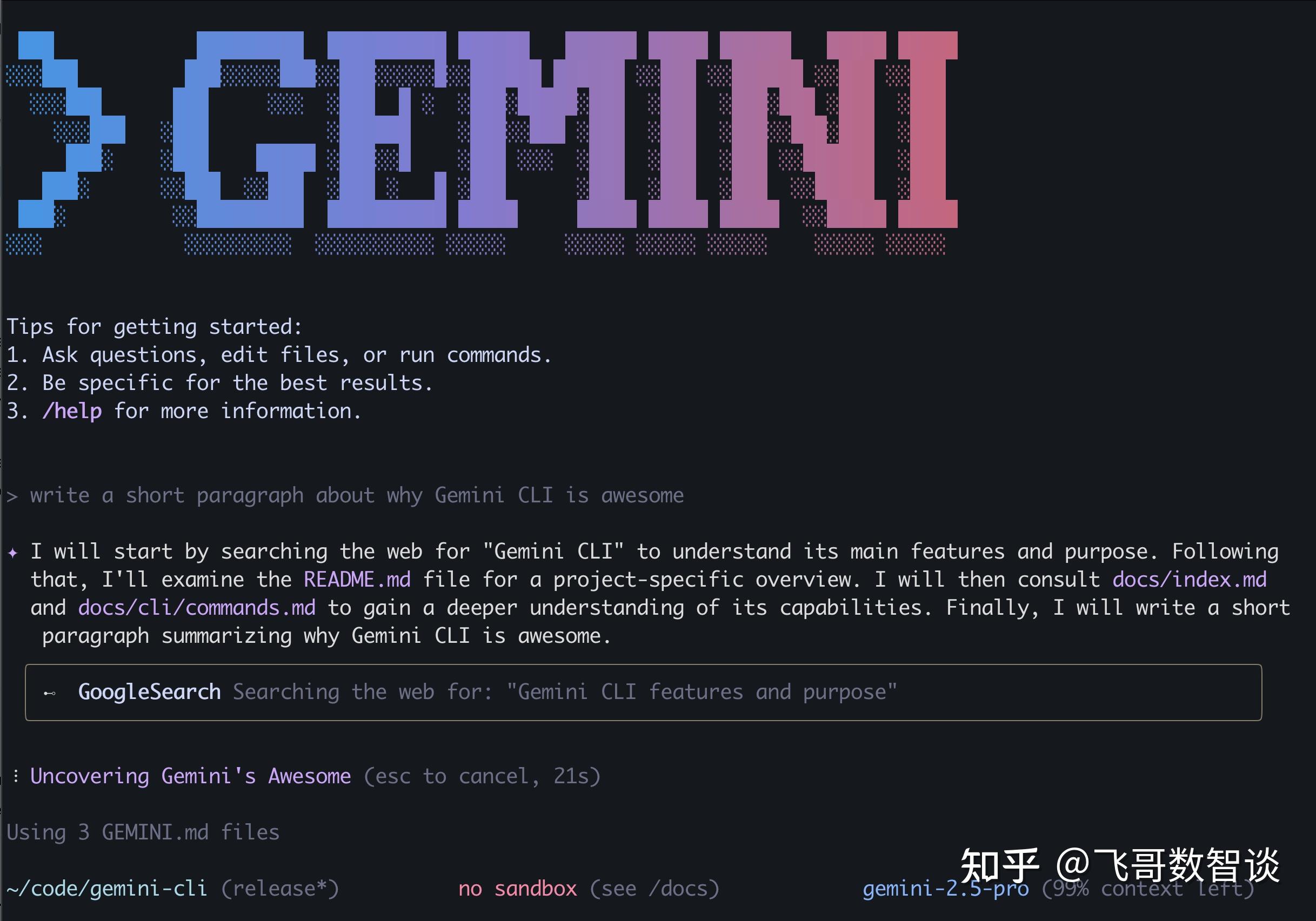 Gemini CLI 初探，含授权问题解决思路 - 知乎