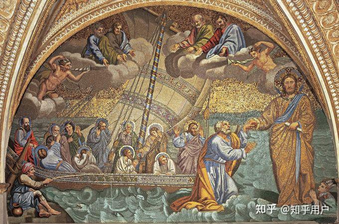 历史教科书上圣彼得大教堂正门长廊下镶嵌的名画小帆到底长什么样