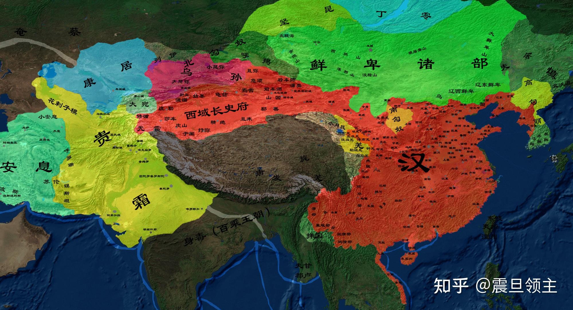 汉朝的面积有多大？ - 知乎