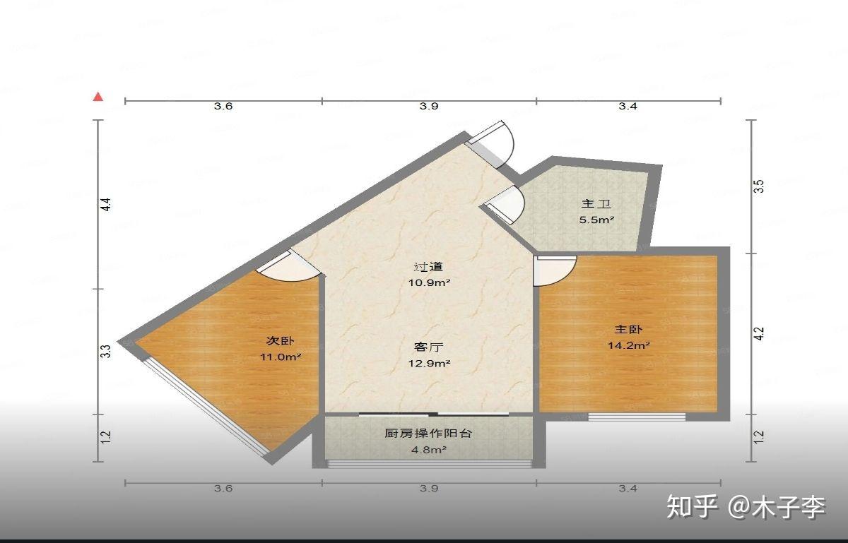 三角形户型设计图图片