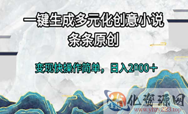 AI一键生成创意小说_wwz