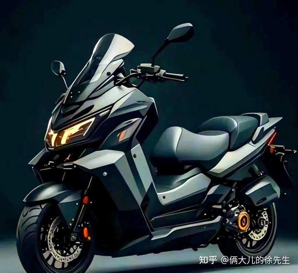 豪爵UHR350踏板,最新图片曝光,地表最强中排踏板