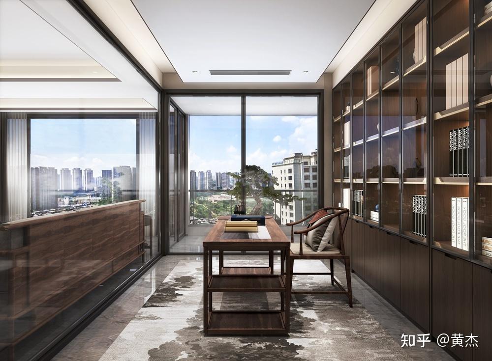 华侨城云麓台大平层装修案例,新中式风格设计,渝北天古装饰 - 知乎
