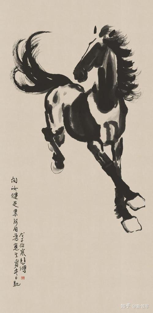 “中国当代四大画马巨匠”徐悲鸿、黄胄、刘勃舒、北鸿画作欣赏 - 知乎