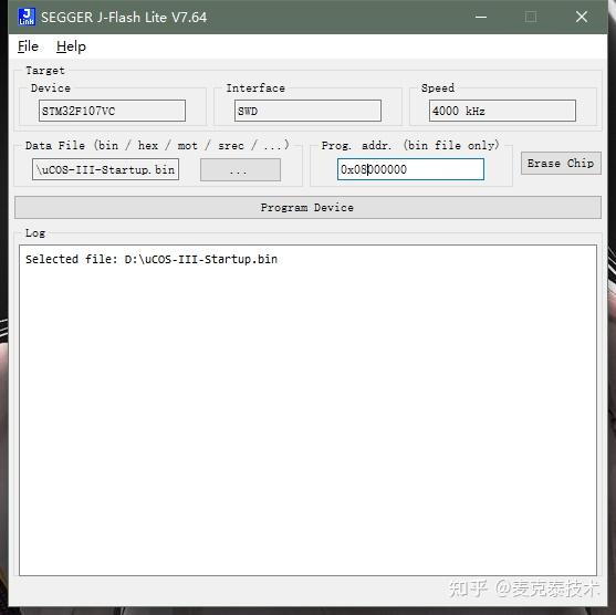 如何用J-Flash Lite和J-Link BASE烧写STM32F107VC板子的内部Flash？ - 知乎