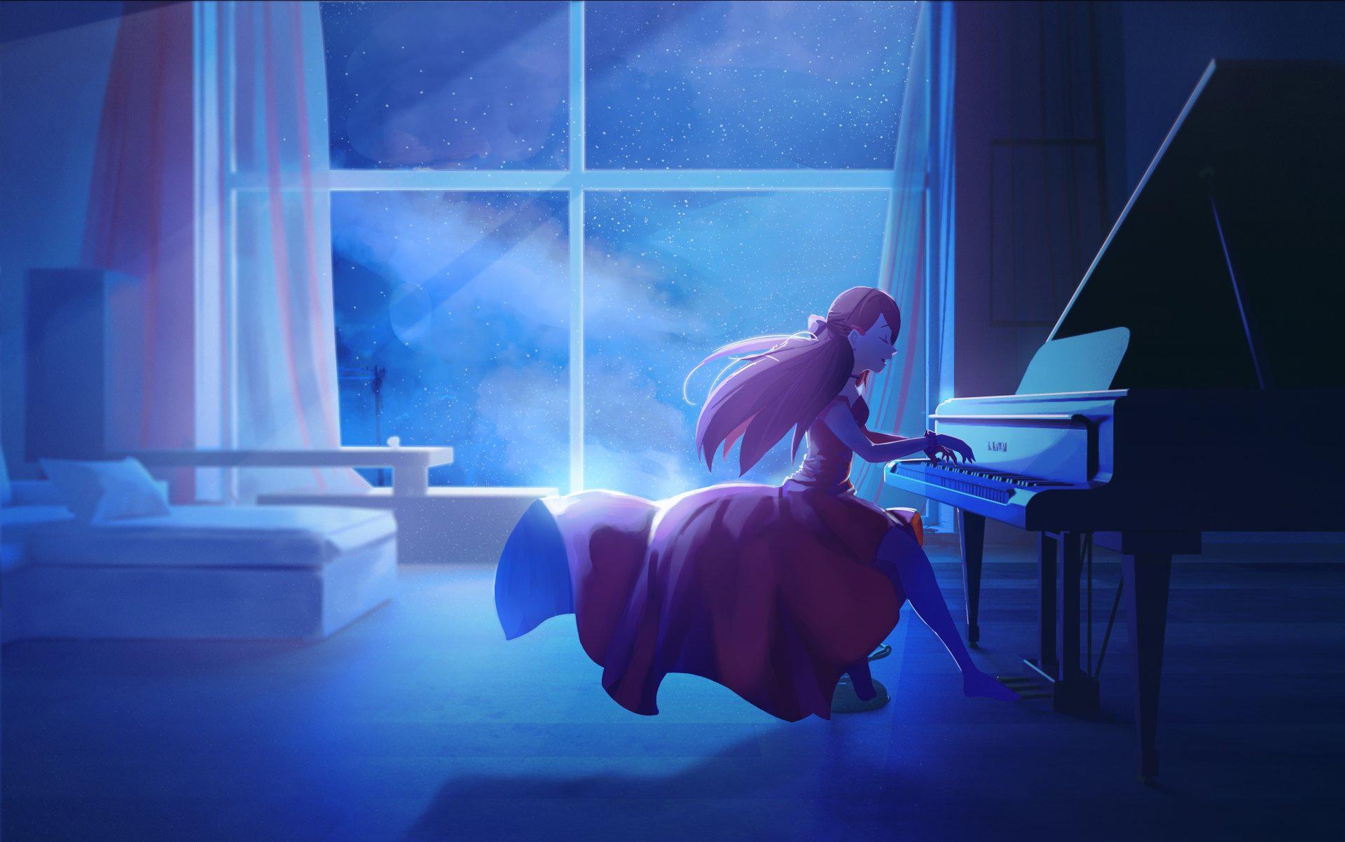 有没有弹钢琴的壁纸呐