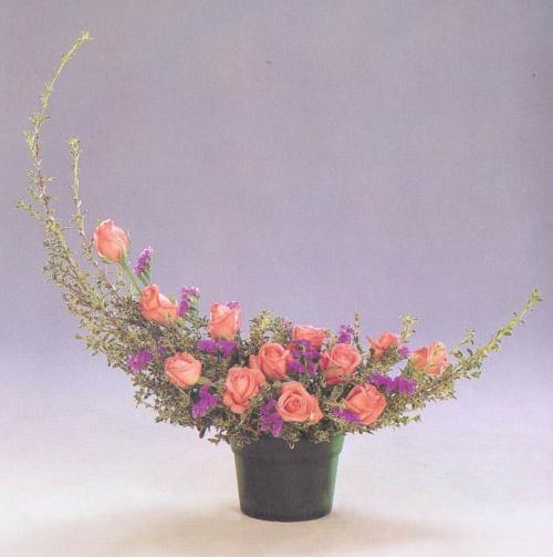 月花花艺如何插花才好看西方插花基本造型