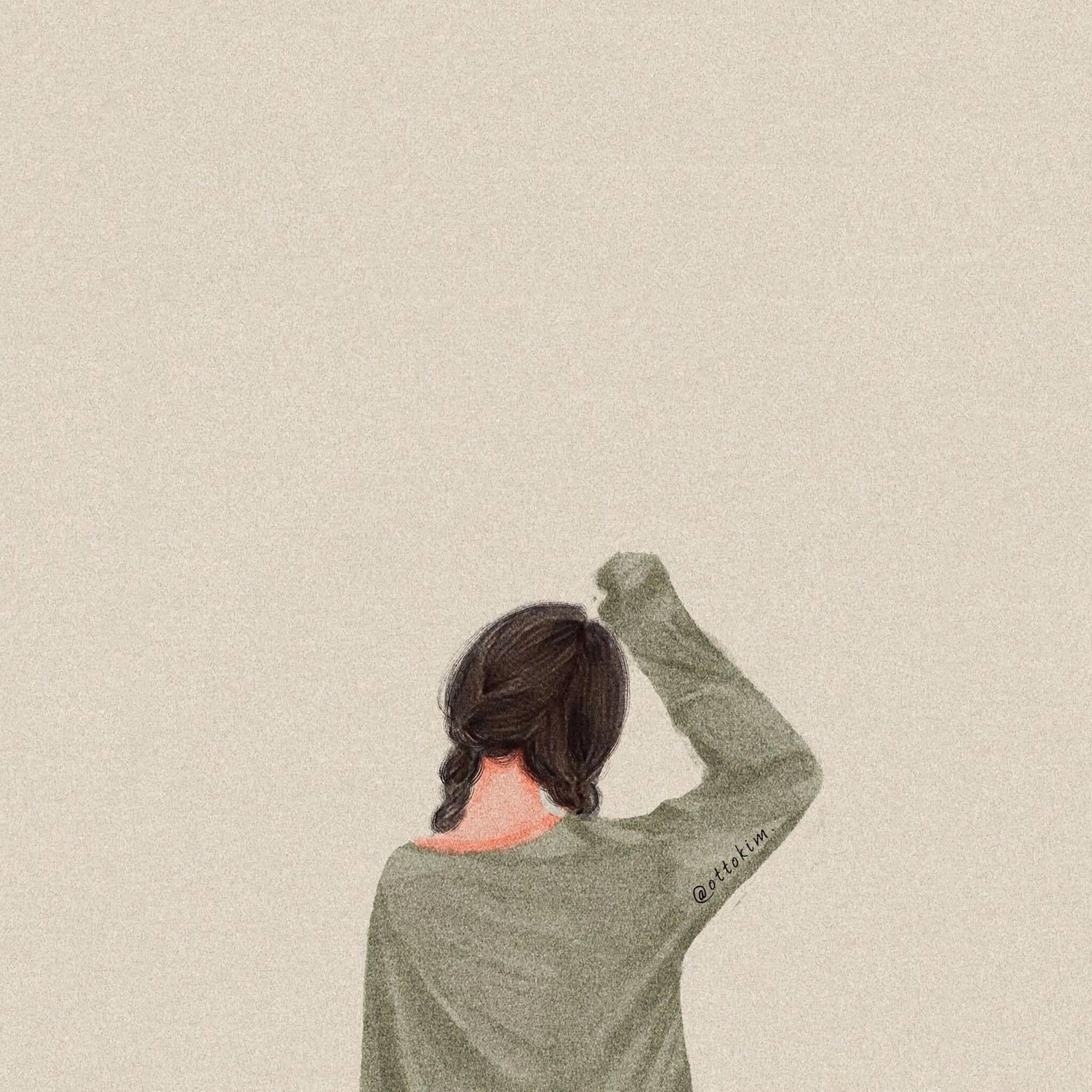 有没有看起来很温暖但比较简单的头像像这种背影最好